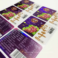 High quality raisin grape label dried fruit stickers Customs printing